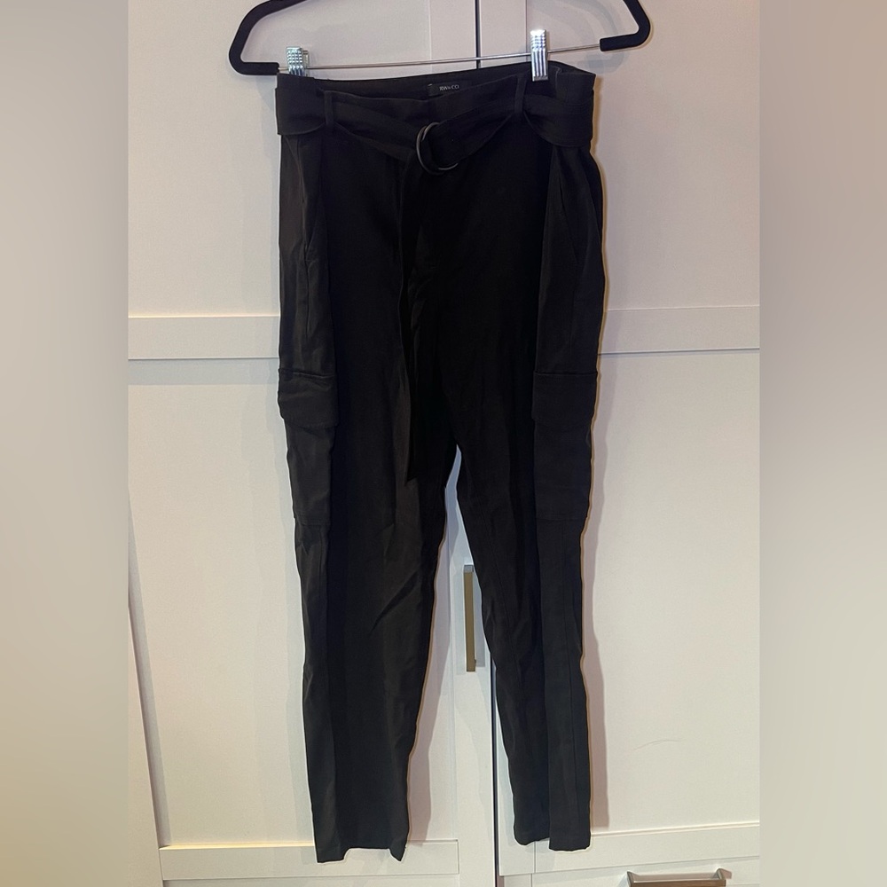RW&Co. Black Belted Pants Dress